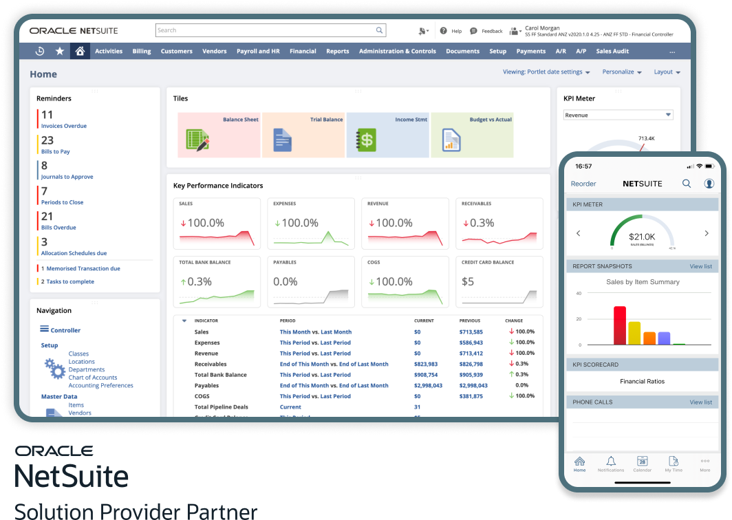 Dashboard oracle